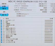 Western Digital m2 SSD B&Mkey 512GB 5678時間_画像2