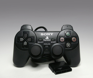 ● SONY 純正 PS2 アナログコントローラー SCPH-10010NB ミッドナイト・ブラック デュアルショック2 DUALSHOCK 2 Midnight Black 透黒