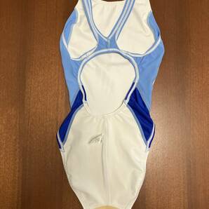 arena アリーナ nux OAR-7014WH 女子競泳水着 サイズ:M ホワイト×ブルー系の画像4