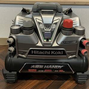 格安!! 99円スタート!! HITACHI 日立 エアーコンプレッサー EC1245H2 100V 常圧 高圧 動作未確認の画像2