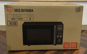  cheap!! 99 jpy start!! new goods unopened Iris o-yama microwave oven 15L MO-T1501 black microwave oven furniture 