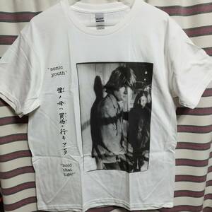 ソニックユース（Sonic Youth） BIGプリントTシャツ【Lサイズ】「僕ノ母ハ買物二行キマシタ hold that tiger」新品◇NIRVANA