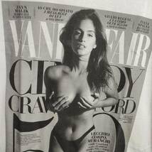 シンディクロフォード（Cindy Crawford) 『ヴァニティフェア（Vanity Fair）』【Lサイズ】BIGプリントTシャツ 新品★PLAYBOY プレイボーイ_画像3