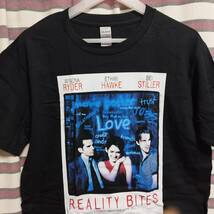 映画『リアリティバイツ』（Reality Bites）ビッグプリントTシャツ 【黒Mサイズ】送料無料/新品◆ 検索)ヴィンテージ,Vintage_画像3