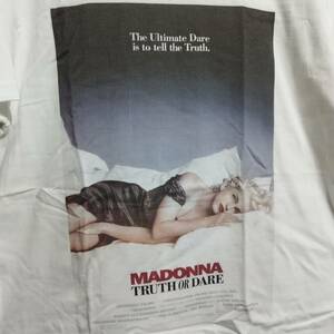 マドンナ MADONNA 映画『ベッドタイム・ストーリーズ (Bedtime Stories) 』 BIGプリントTシャツ Lサイズ★新品　水着 SEXY ヌード