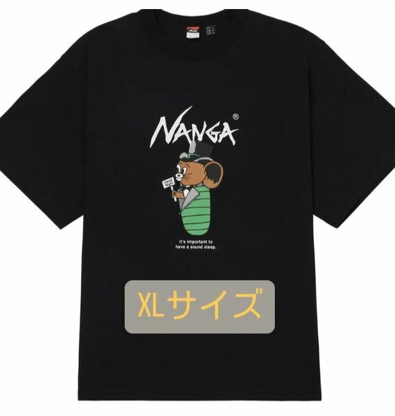 即完　NANGA × JERRY UKAI コラボTEE ブラック　XLサイズ　ナンガ　ジェリー