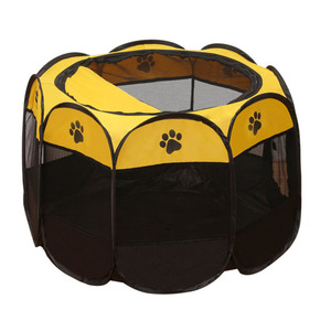 * yellow * pet Circle cage folding outdoor pet688l pet Circle cage folding L pet cage pet Circle 