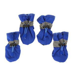 * blue * 4 centimeter dog shoes ...... mail order dog dog for shoes pair legs cover slip prevention put on footwear . pair . rubber aperture stop light weight light 