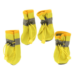 * yellow * 4 centimeter dog shoes ...... mail order dog dog for shoes pair legs cover slip prevention put on footwear . pair . rubber aperture stop light weight light 