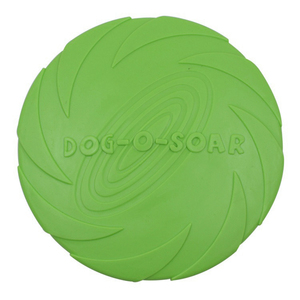 * green * S size frisbee dog mail order pet disk soft throwing . toy training pet toy pet toy water . coming off .