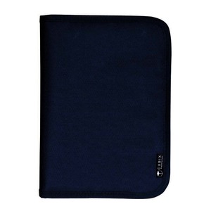 * navy * CUBIX round Zip book cover A5 stamp fastener book cover a5 A5 A5 stamp book Mark attaching book mark book@ cover nylon 