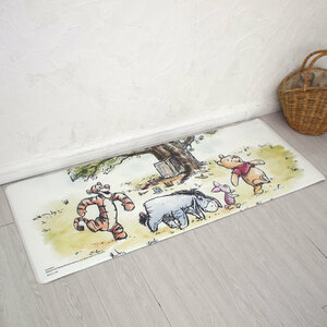 * Winnie The Pooh * character water-repellent kitchen mat 45×120cm kitchen mat ...120cm 45cm PVC mat kitchen mat pvc made mat 