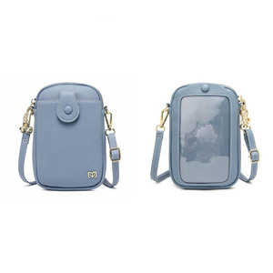 * blue * smartphone shoulder bag inserting Tama . operation pmysj630 smartphone pouch lady's diagonal .. smartphone inserting Tama .