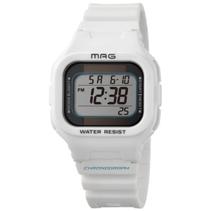 ★ ホワイト ★ MAGソーラーウォッチ ルクサー ソーラー 腕時計 ソーラーウォッチ 腕時計 時計 デジタル腕時計