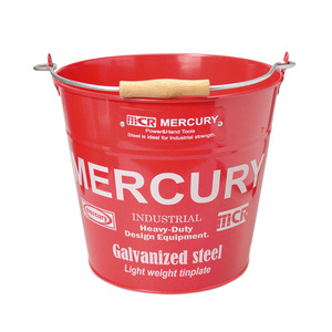 ☆ MEBUBRRDレッド マーキュリー バケツ 通販 おしゃれ ブリキ ガーデニング レギュラー シンプル MERCURY 男前 ゴミ箱 ダストボックス ダ