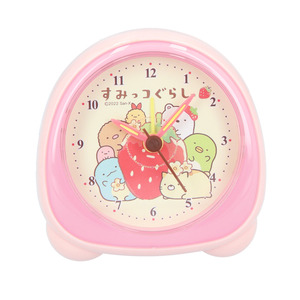 ☆ すみっコ/ピンク ☆ キャラクター おにぎりに型 アラームクロック すみっコぐらし 目覚まし時計 アラームクロック 置き時計 アナログ