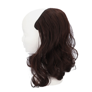 * dark brown * 25cm * wig long to coil .pmyka015 wig long wave wig ek stereo part wig attaching wool 