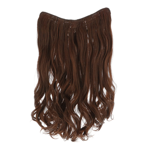 * dark brown * 50CM type wig long mail order ek stereo attaching wool collar pair wig to coil wool lady's hair care natural light b