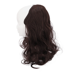 * dark brown * 35cm * wig long to coil .pmyka015 wig long wave wig ek stereo part wig attaching wool 