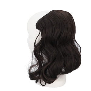 * Brown black * 25cm * wig long to coil .pmyka015 wig long wave wig ek stereo part wig attaching wool 