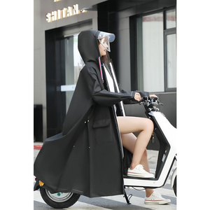 * черный * XL * плащ женский pk1901 плащ велосипед пончо супер-легкий дождь пончо 2 -слойный tsuba имеется мотоцикл пончо 