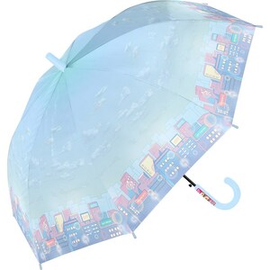 ☆ ノスタルジックサックス ☆ UV 子ども 長傘 55cm 傘 子供用 小学生 55cm 雨傘 長傘 晴雨兼用傘 ワンタッチ傘 ジャンプ傘 かさ カサ