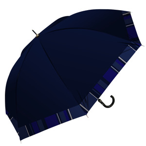 ☆ GB702124ブルーグレー ☆ 耐風設計 長傘70cm 傘 メンズ 大きい 雨傘 長傘 70cm 大きめ ジャンプ傘 ワンタッチ傘 紳士傘 かさ カサ