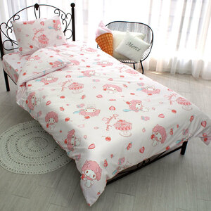 * My Melody 2 * character futon cover 3 point set single futon cover 3 point set single stylish futon cover pretty 