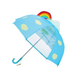 * 676982sola Rainbow зонт Kids 45cm ребенок почтовый заказ длинный зонт зонт kasa детский ключ Stone Keystone прозрачный окно имеется детский сад уход за детьми . начальная школа посещение детского сада 