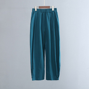 * turquoise * L * cotton linemba Rune pants ykypants5108 cotton linemba Rune pants sarouel pants wide pants 