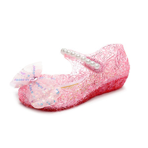 * розовый * 15.5cm * сандалии Kids Princess Kirakira лента сандалии Kids девочка ремешок сандалии детский сандалии 