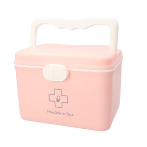 * pink * first-aid kit pmymede002 first-aid kit medicine box medicine .. first-aid box .. float .... medical care box medicine inserting . medicine box k abrasion box 