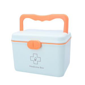 * blue * first-aid kit pmymede002 first-aid kit medicine box medicine .. first-aid box .. float .... medical care box medicine inserting . medicine box k abrasion box 