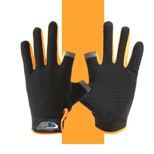 ☆ オレンジ ☆ トレッキンググローブ スポーツ アウトドア pmyglove01 トレッキンググローブ サイクリンググローブ 2本指出し