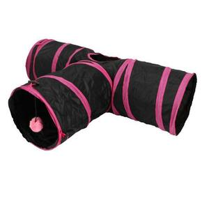 * pink cat toy tunnel mail order one person playing pet Play tunnel cat stylish .. toy cat tunnel circuit compact 