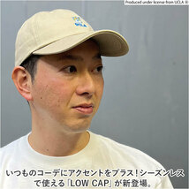 ☆ UCLA/Black ☆ LOW CAP UCLA ユーシーエルエー 帽子 キャップ つば ぼうし ミリタリーキャップ ワークキャップ CAP サイズ調節可能 ロゴ_画像4