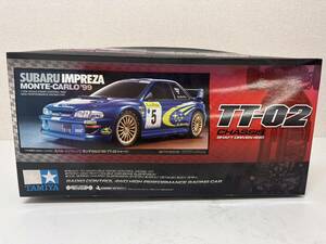 I319-T23-803 TAMIYA タミヤ ラジコン SUBARU IMPREZA スバル インプレッサ TT-02 箱付き 通電動作確認済 ③