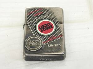 B596-T20-983 ▲ ZIPPO ジッポ 喫煙具 オイルライター ラッキーストライク ラキスト シルバー 1996年製 火花あり ⑥