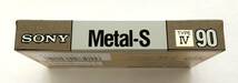 518-9 未開封『SONY Metal-S 90』1本（SONY・メタルポジション・カセットテープ）_画像5