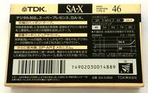 518-5 未開封『TDK SA-X 46』3本セット（TDK・ハイポジション・カセットテープ）_画像2