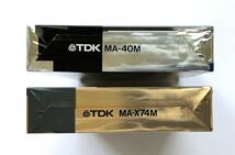 0509-5 未開封 TDK メタルカセットテープ2本（MA40:1本、MA-X74:1本）METAL TYPE Ⅳ_画像4