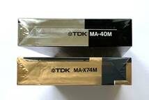 0509-5 未開封 TDK メタルカセットテープ2本（MA40:1本、MA-X74:1本）METAL TYPE Ⅳ_画像5