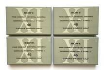 0510-5 未開封 SONY ノーマルカセットテープ X・Ⅰ 46 : 4本セット（TYPE Ⅰ NORMAL POSITION）_画像1