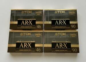 0509-1 unopened TDK cassette tape 4ps.@(AR-X46: 2 ps,AR-X90: 2 ps )NORMAL TYPE Ⅰ