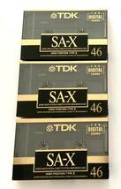 518-5 未開封『TDK SA-X 46』3本セット（TDK・ハイポジション・カセットテープ）_画像3