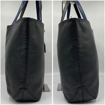 1円【現行品】 入手困難 ランバン LANVIN COLLECTION ビジネスバッグ ブリーフケース トートバッグ A4 レザー 本革 メンズ リバーシブル _画像3