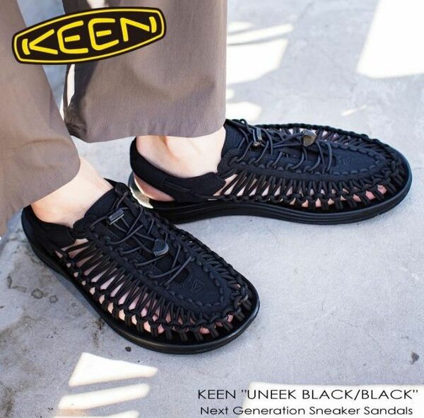 【国内正規品・新品】KEEN キーン　UNEEK ユニーク　サンダル スニーカー　27.5㎝/ブラック