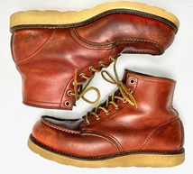 REDWING レッドウィング 半円 犬タグ 875 アイリッシュセッター 26.5 ～ 27ｃｍ前後 US 8 1/2D ブーツ レザー ブラウン　茶_画像5