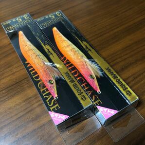 スクイッドマニア限定 ワイルドチェイス 3.5号 2本セット 爆乗りオレンジ WILD CHASEの画像2