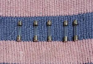 FUSE fuse fuse glass tube 10A UEC Union electro- machine unused 5 piece set 